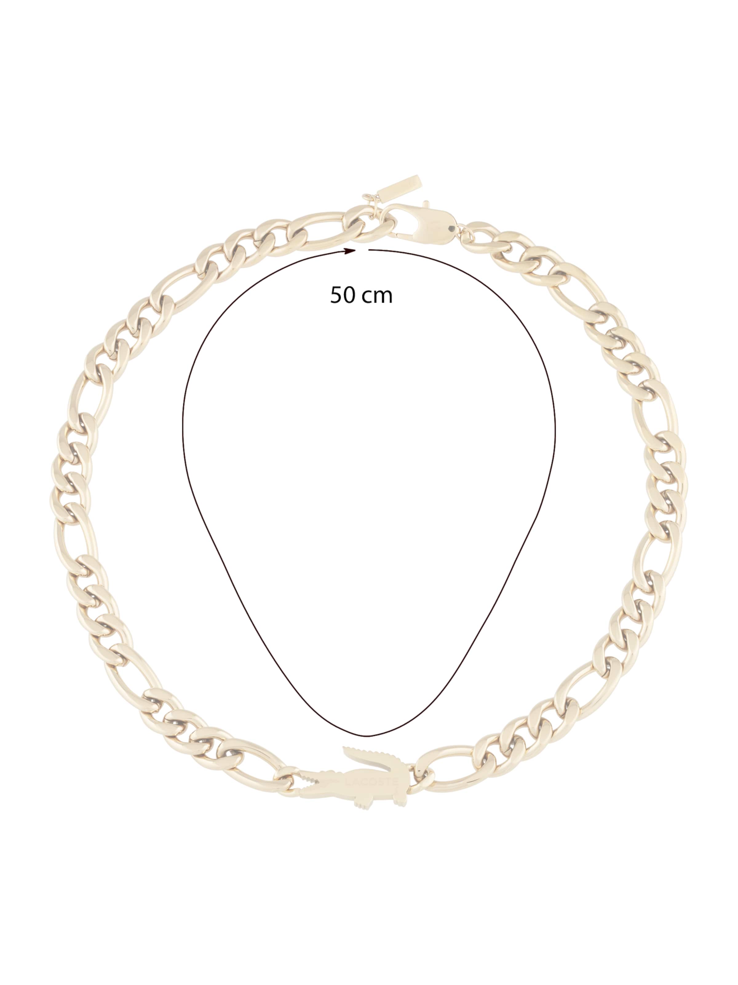 auksinė LACOSTE Grandinėlė 'CROCODILE'