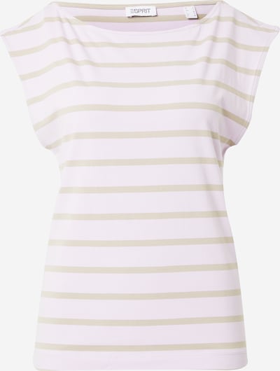ESPRIT T-Krekls, krāsa - pelēkbrūns / pasteļlillā, Preces skats