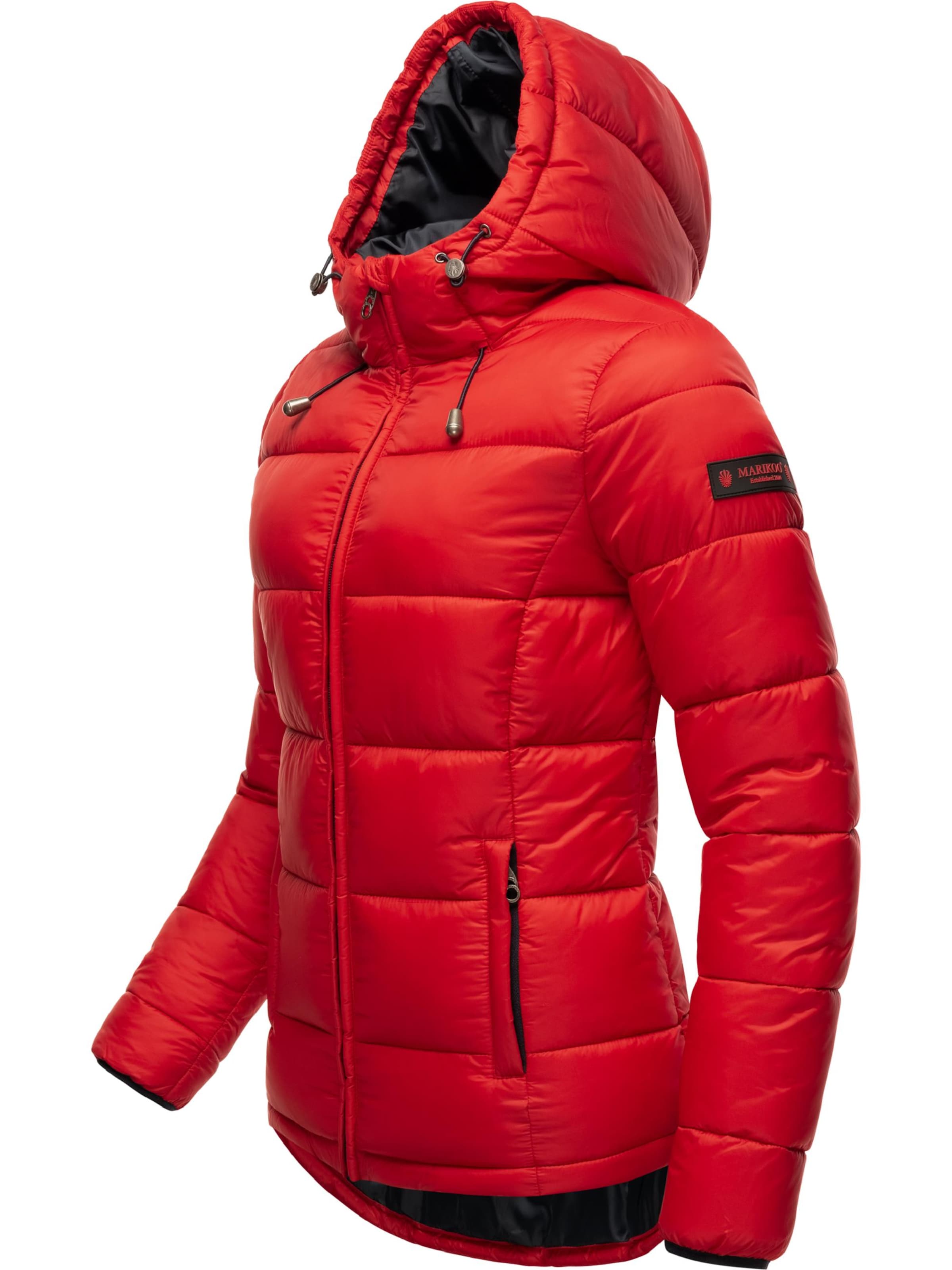 MARIKOO Zimná bunda 'Leandraa' - Červená