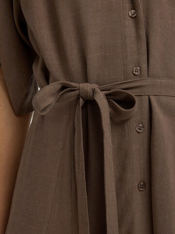 SELECTED Jurk 'SLFVIVA' in Bruin