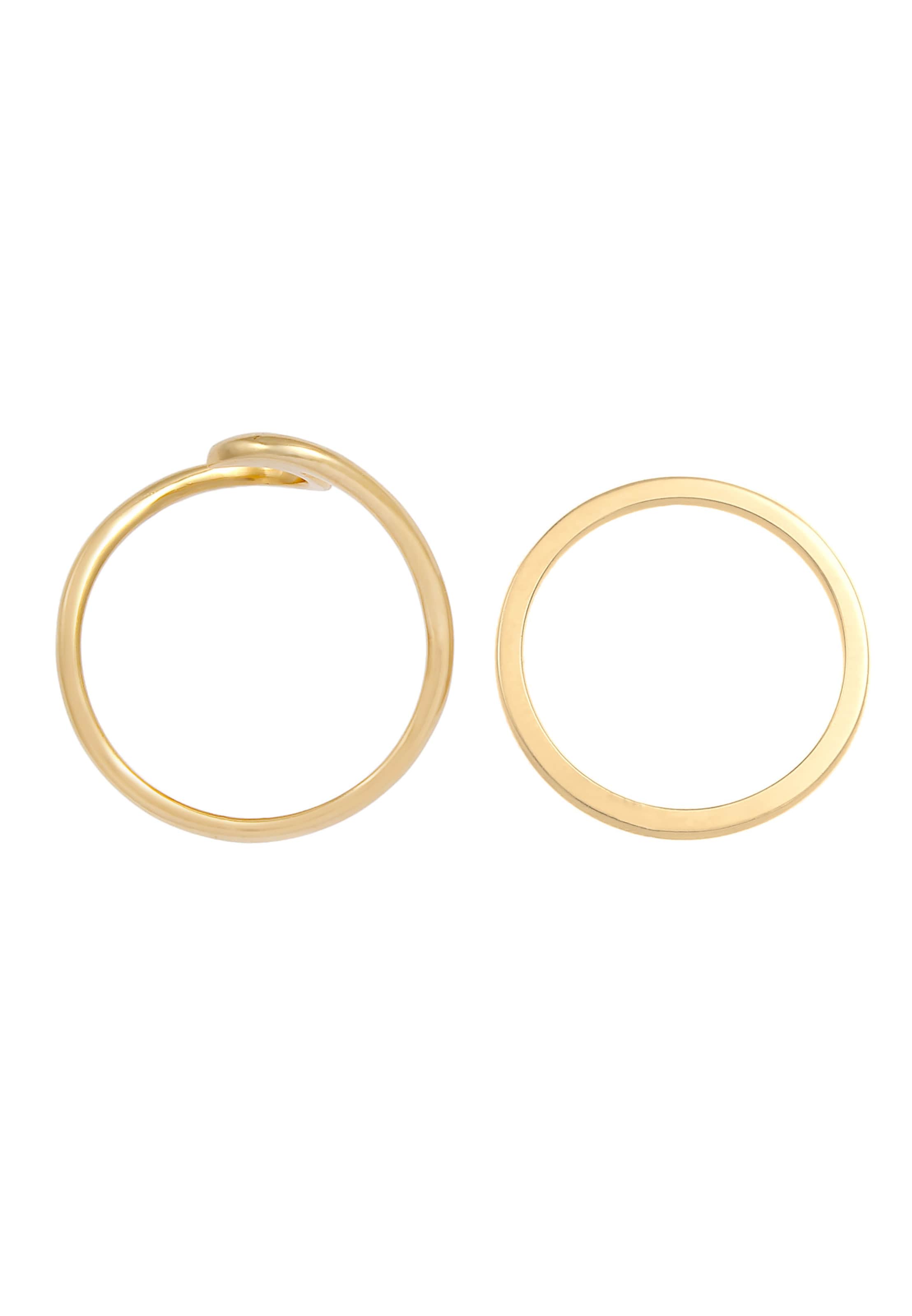 ELLI Prsten 'Welle' – zlatá