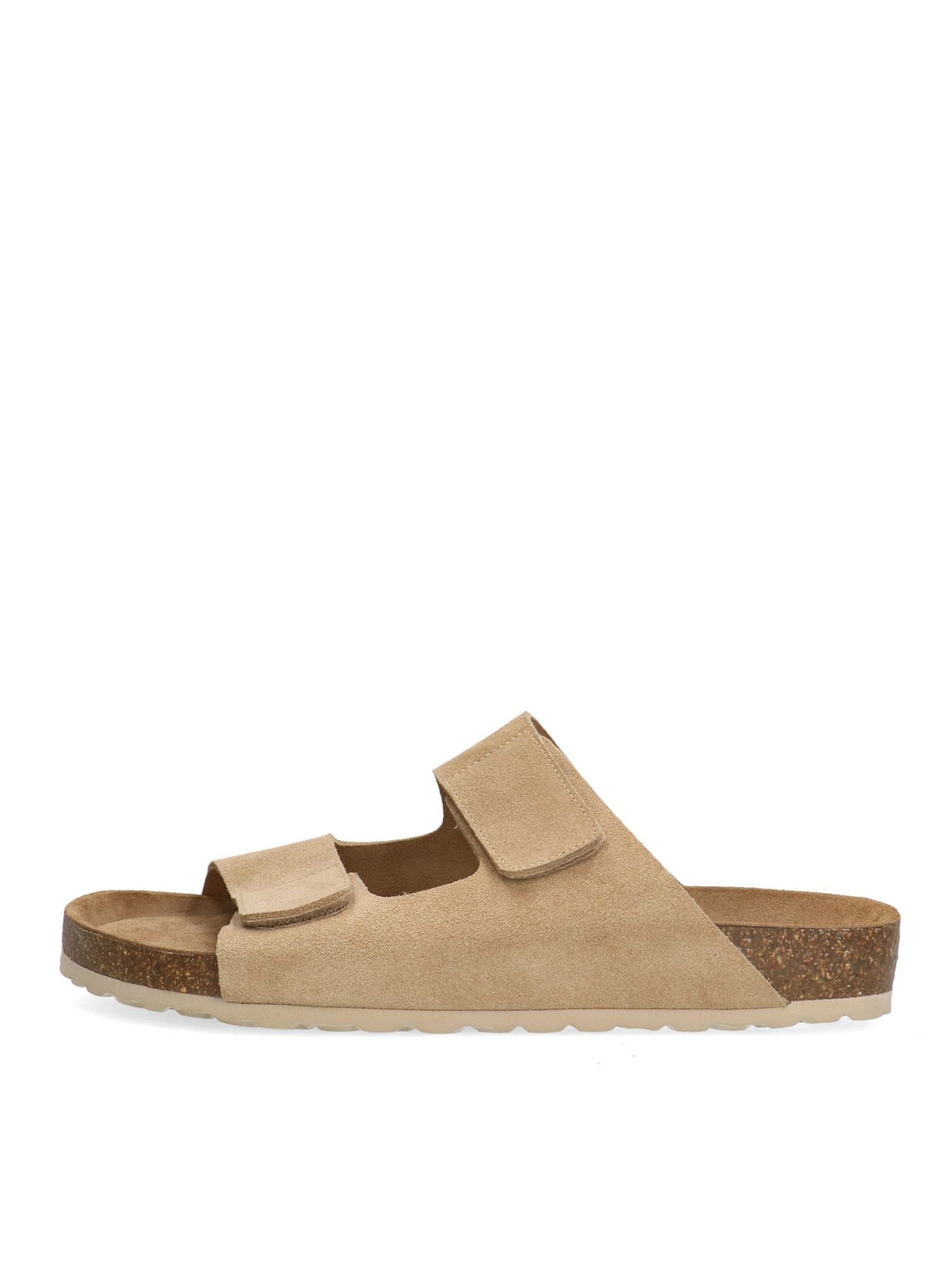 MANFIELD Pantolette in Beige