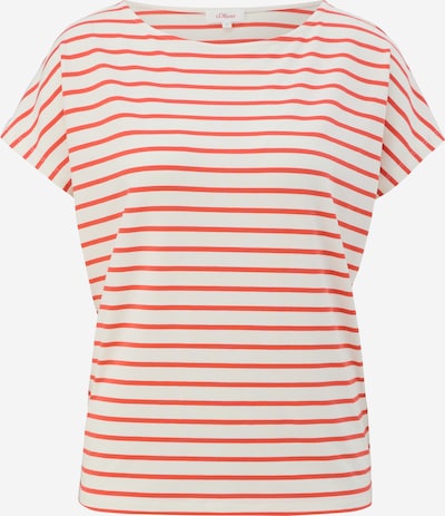 s.Oliver T-shirt en crème / orange foncé, Vue avec produit