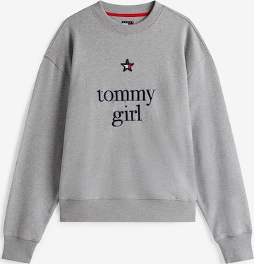 Bluză de molton de la Tommy Jeans pe gri: față