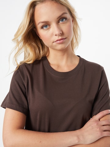 WEEKDAY Koszulka 'Essence Standard' w kolorze brązowy