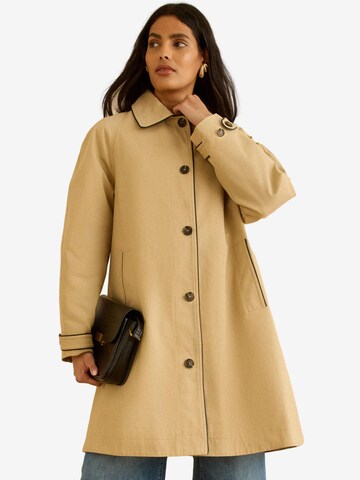 love & roses Демисезонное пальто в Бежевый: спереди