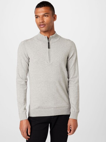 INDICODE JEANS Sweater 'Ancona' in Grey: front