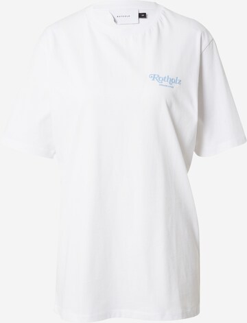 T-shirt Rotholz en blanc : devant