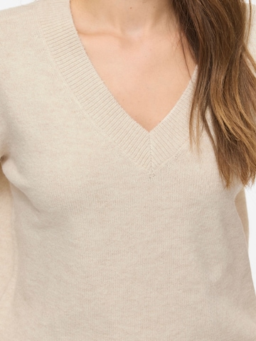 VILA Sweater 'VILiga' in Beige
