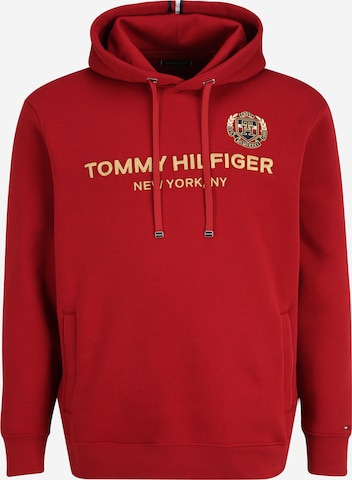 Tommy Hilfiger Big & Tall Mikina – červená: přední strana