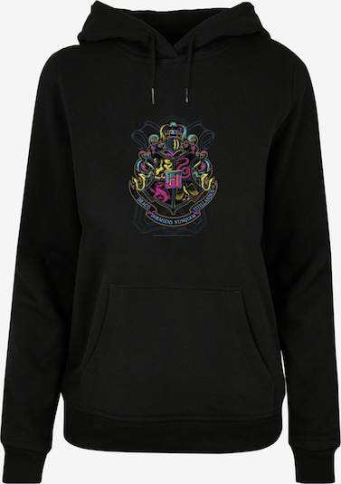 ABSOLUTE CULT Sweatshirt 'Harry Potter  - Neon Hogwarts' in blau / gelb / lila / schwarz, Produktansicht