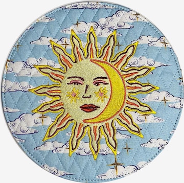 Trousse de maquillage Marylène Madou en bleu : devant