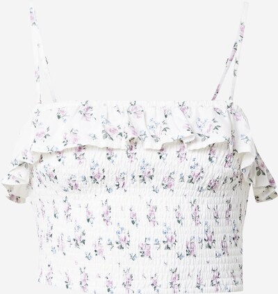 HOLLISTER Haut en bleu clair / vert gazon / violet clair / blanc cassé, Vue avec produit