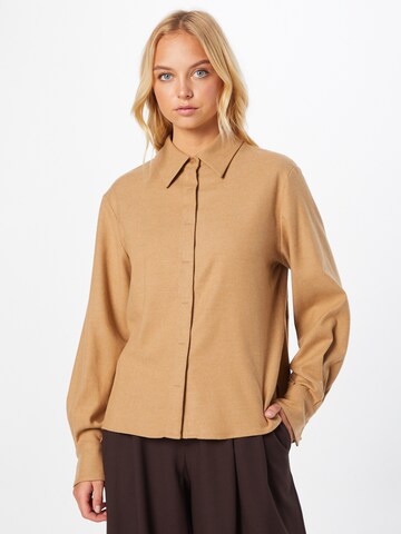 DRYKORN Blouse 'SANIE' in Bruin: voorkant