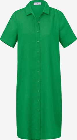 Peter Hahn Shirt Dress in Green: front