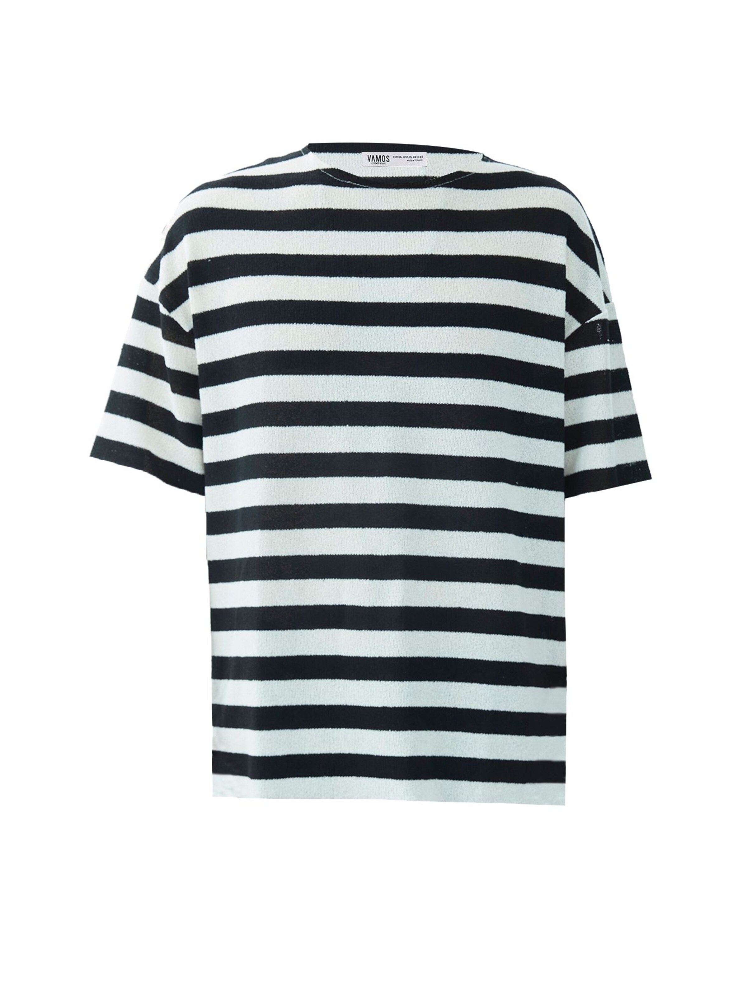 Tricou de la VAMOS CLO pe negru: față