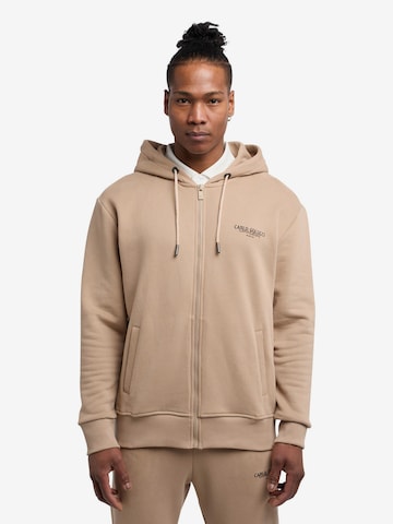 Carlo Colucci Sweatjacke in Beige: predná strana