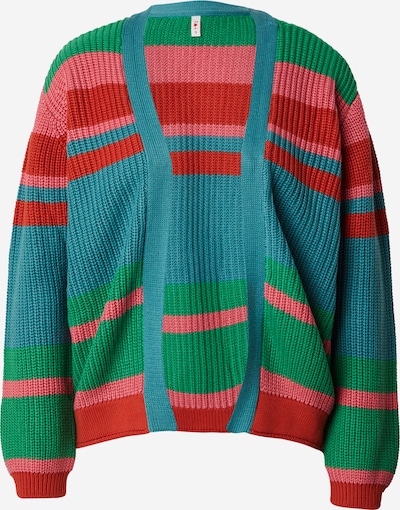 Kardiganas 'Yes, We Cardy' iš Blutsgeschwister, spalva – sodri mėlyna („karališka“) / žalia / rožinė / raudona, Prekių apžvalga