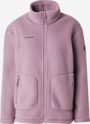 MAMMUTTehnička flis jakna 'Falera' - ljubičasta boja: prednji dio