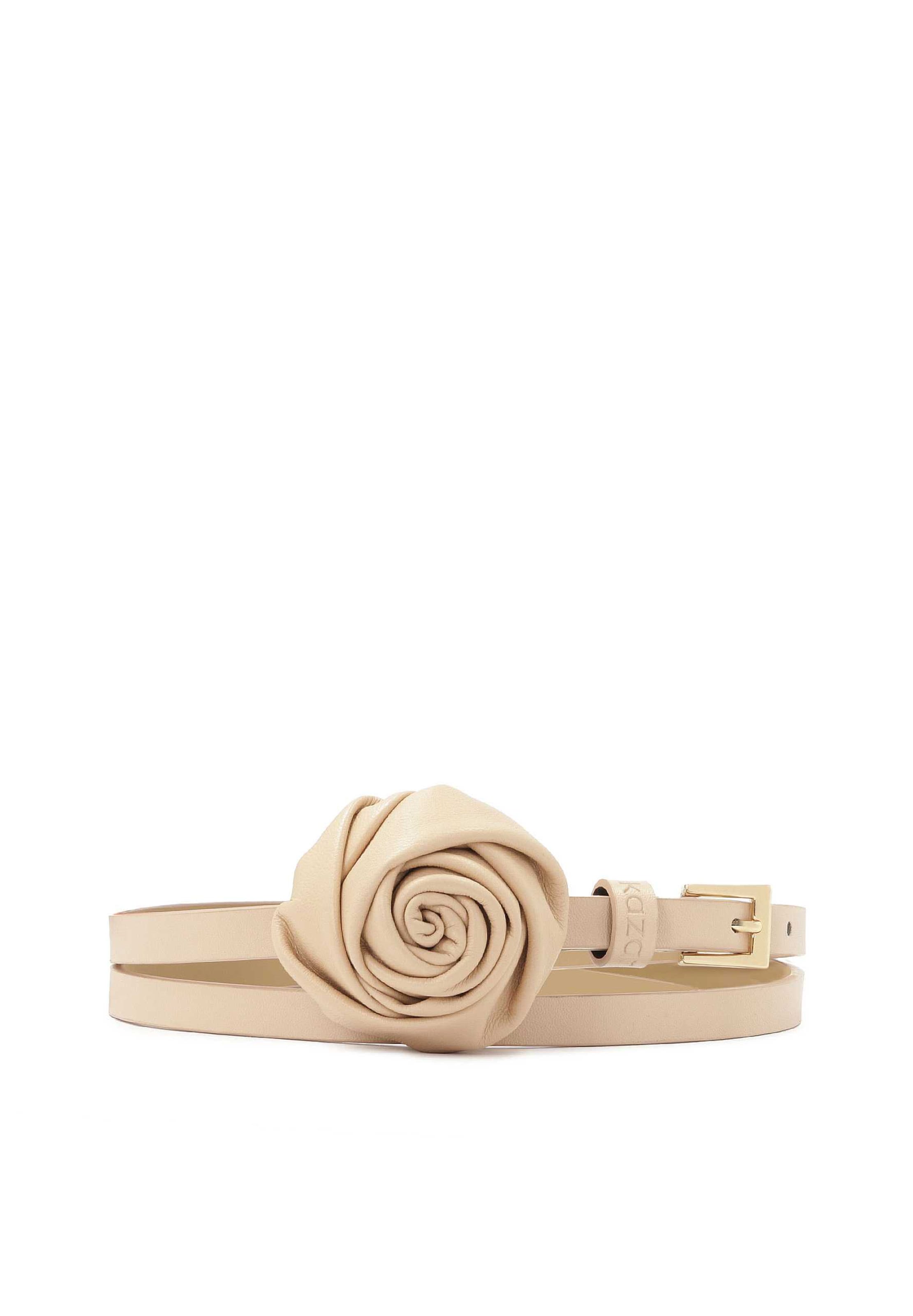 Kazar Belt in Beige: front