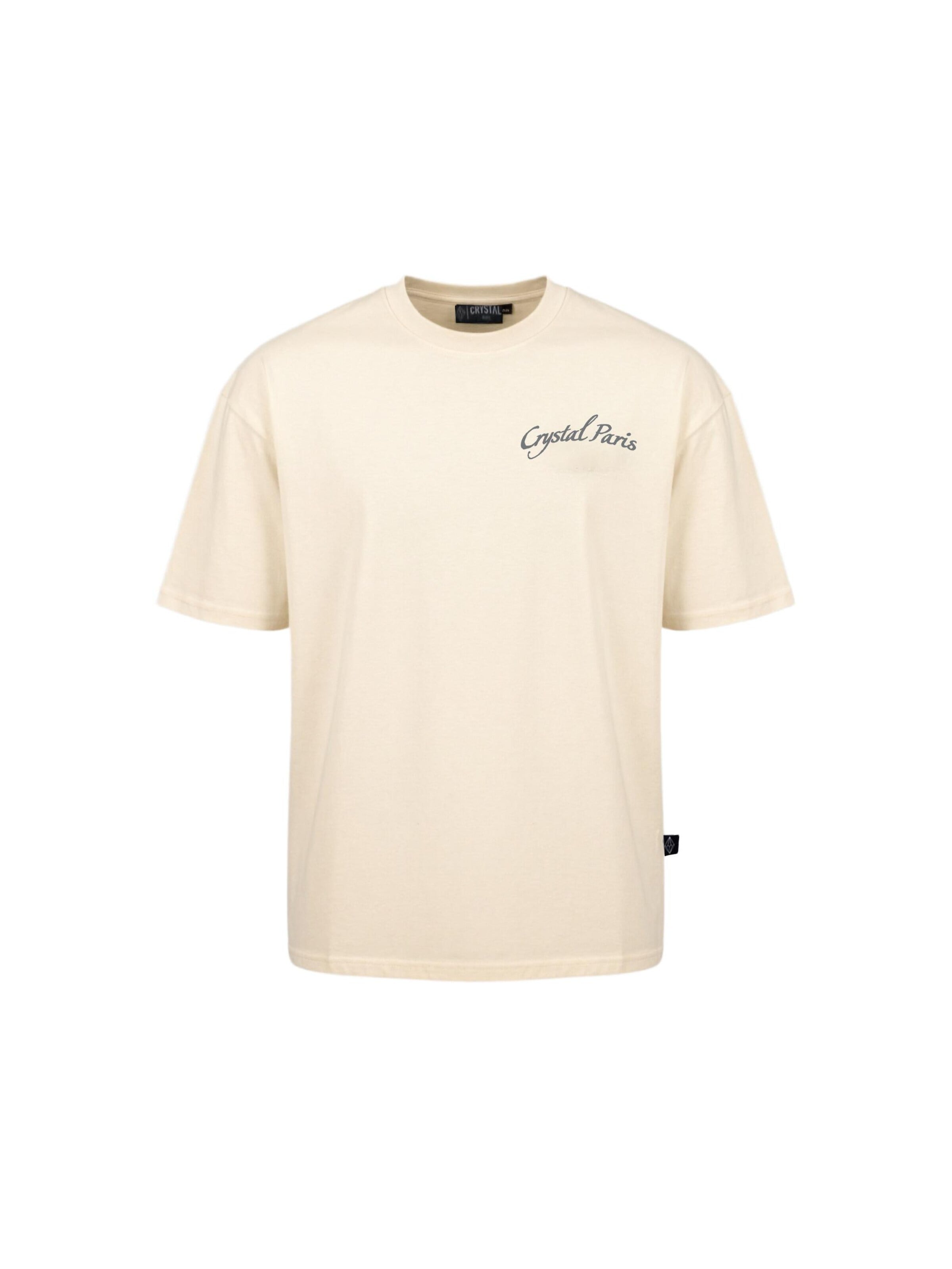 Crystal Paris Shirt 'Peace' in White: front