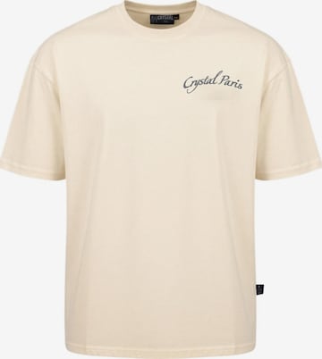 Crystal Paris Shirt 'Peace' in White: front