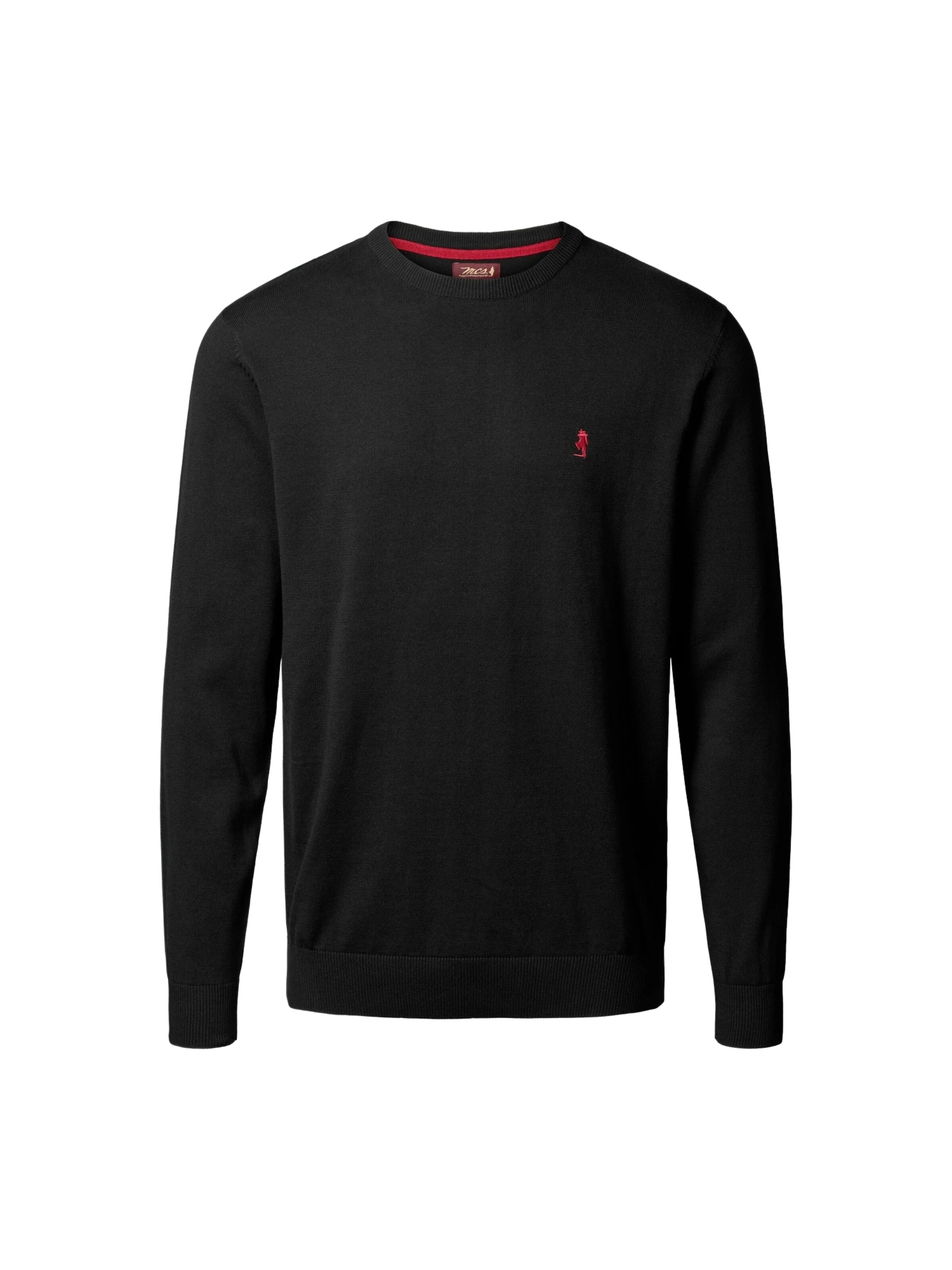 MCS Pullover 'Ellison' in Schwarz: Vorderseite