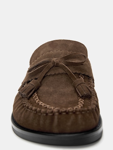 Mule Pull&Bear en marron