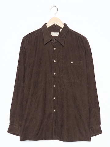 StJohnsBay Button Up Shirt in XL in Brown: front