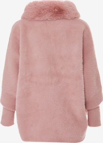 Cardigan caneva en rose