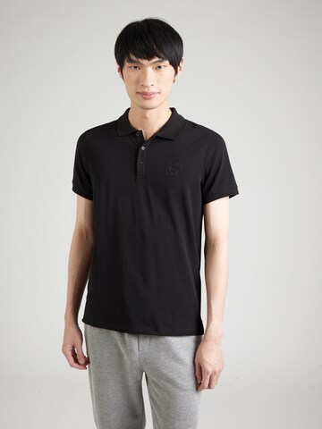 Karl Lagerfeld Poloshirt in Schwarz: Vorderseite