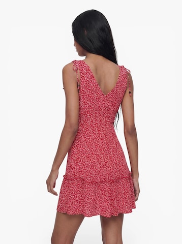 ONLY - Vestido de verano 'ONLFernanda' en rojo