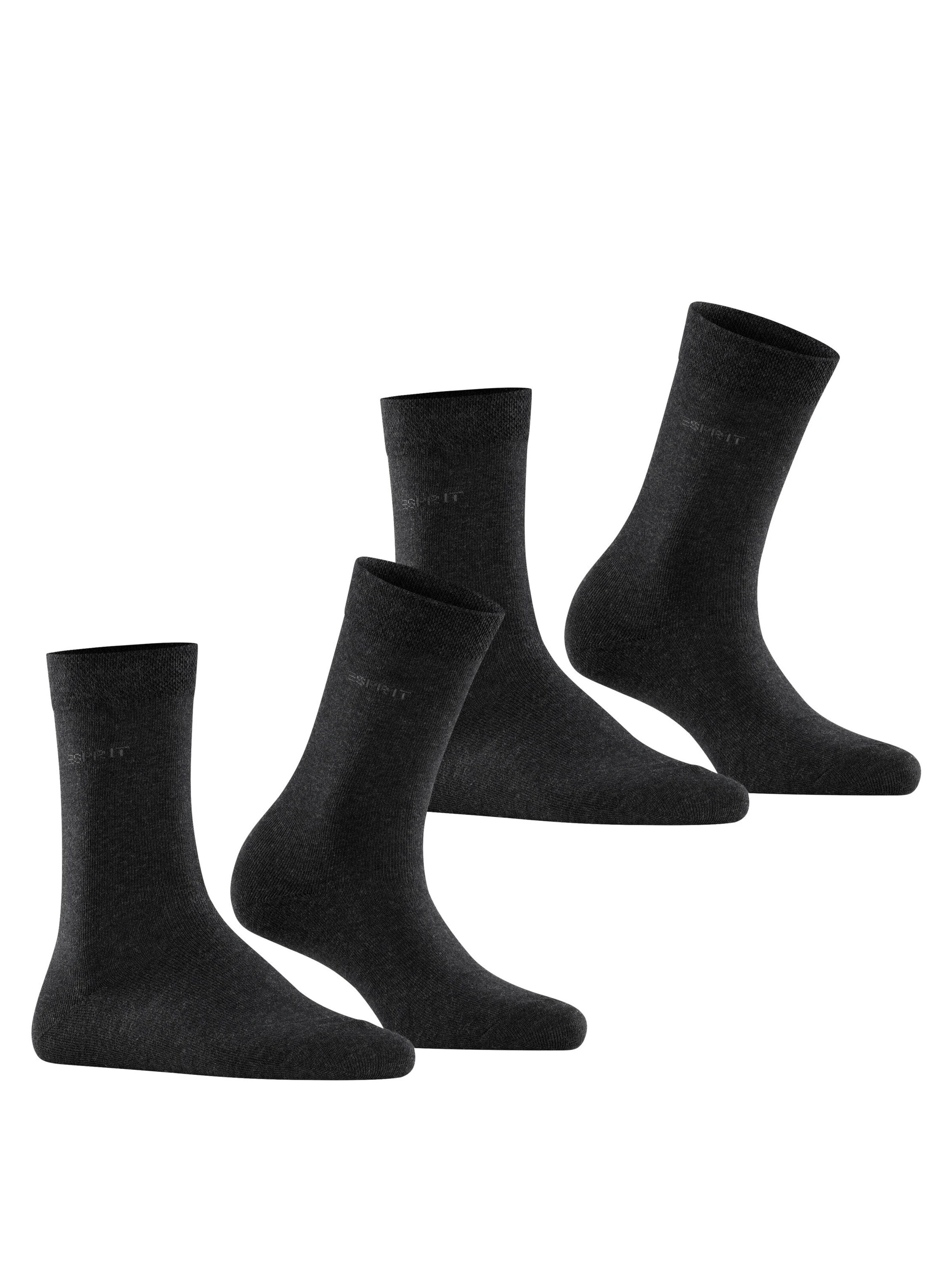 ESPRIT Socks 'Basic Easy 2-Pack' in Grey