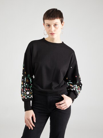 ONLY Sweatshirt 'ONLBrooke' in Black: front