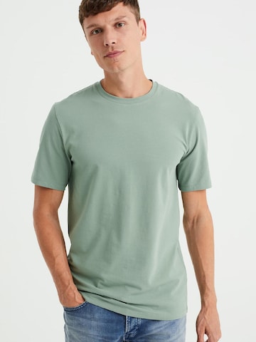 T-Shirt WE Fashion en vert : devant