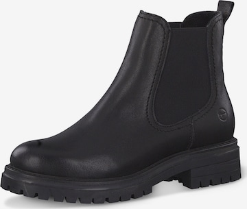 TAMARIS - Botas Chelsea en negro: frente