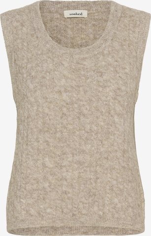Gilet 'SLVespera' SOAKED IN LUXURY en beige : devant