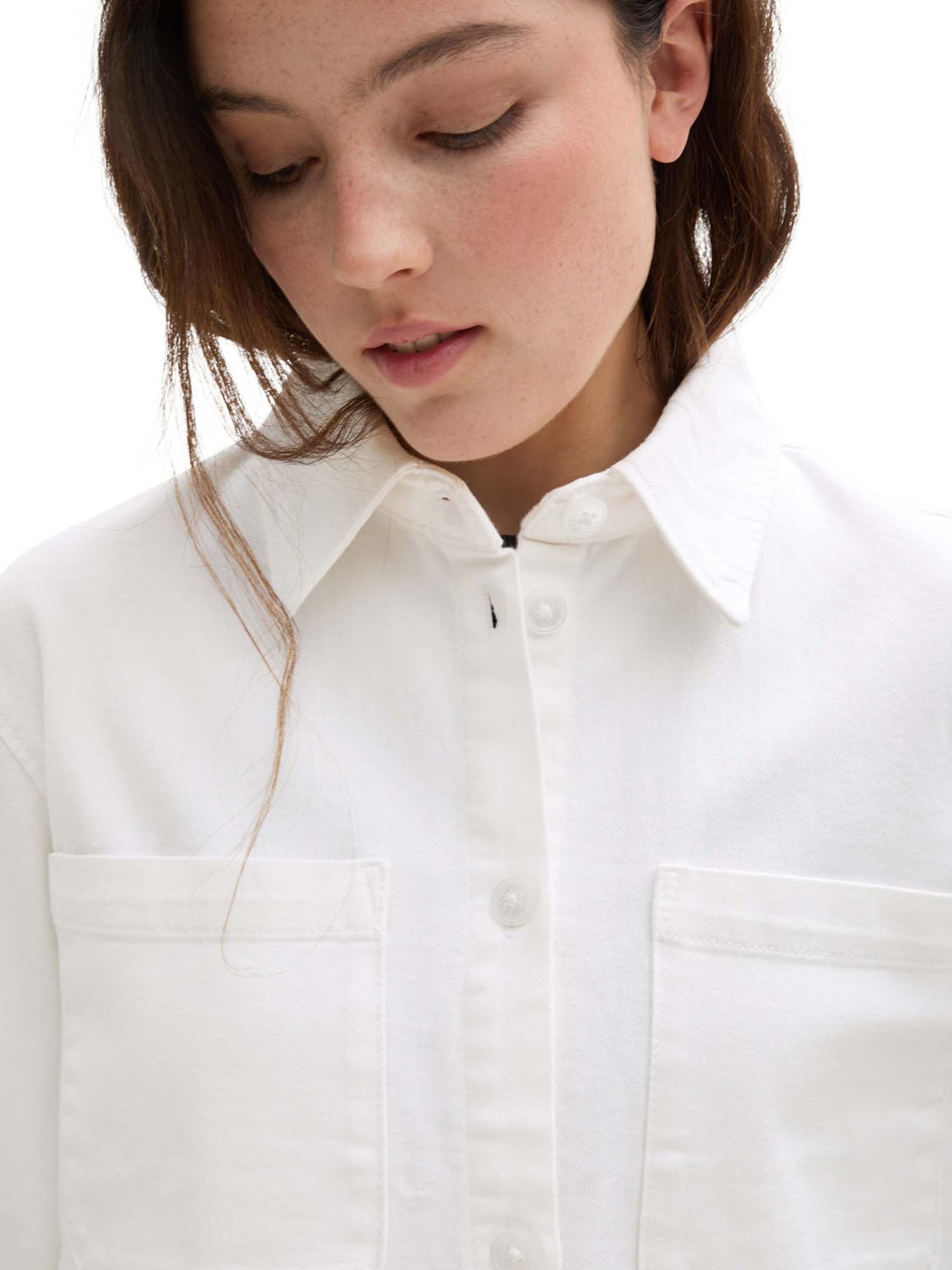 TOM TAILOR DENIM Between-season jacket in White