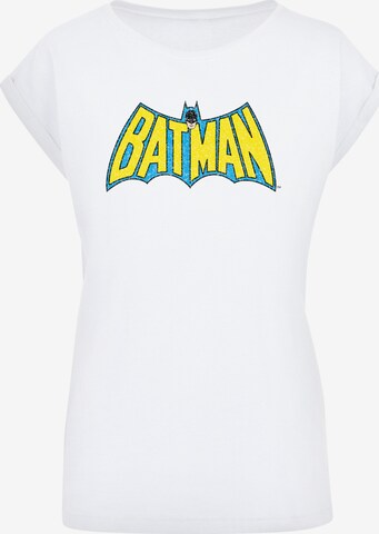 F4NT4STIC Shirt 'DC Comics Batman Crackle' in White: front