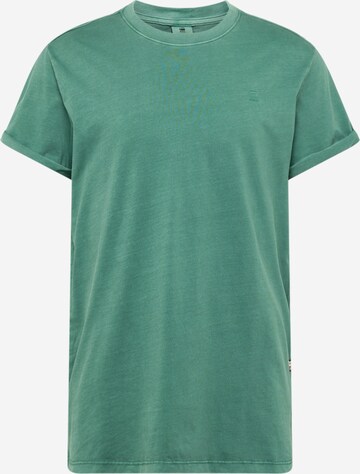 G-Star RAW T-shirt 'Lash' i grön: framsida
