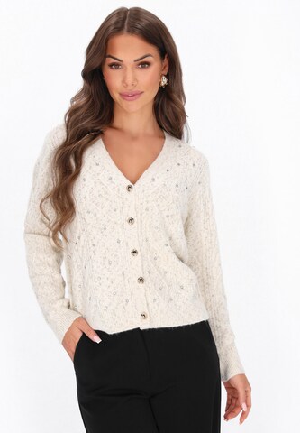 faina - Casaco de malha em branco: frente