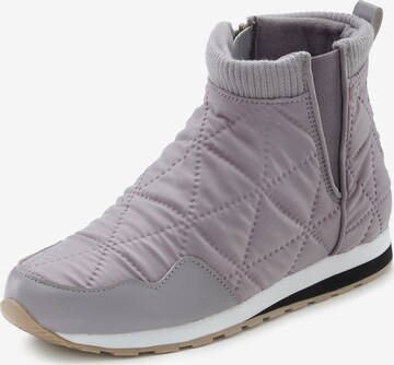 LASCANA Ankle Boots in Grey: front