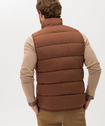 BRAX Vest 'Dante' in Brown: back