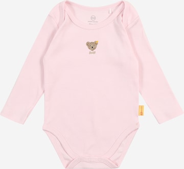 Steiff Collection Regular Romper/Bodysuit in Pink: front