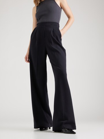 Max Mara Leisure Wide leg Veckad byxa i svart: framsida