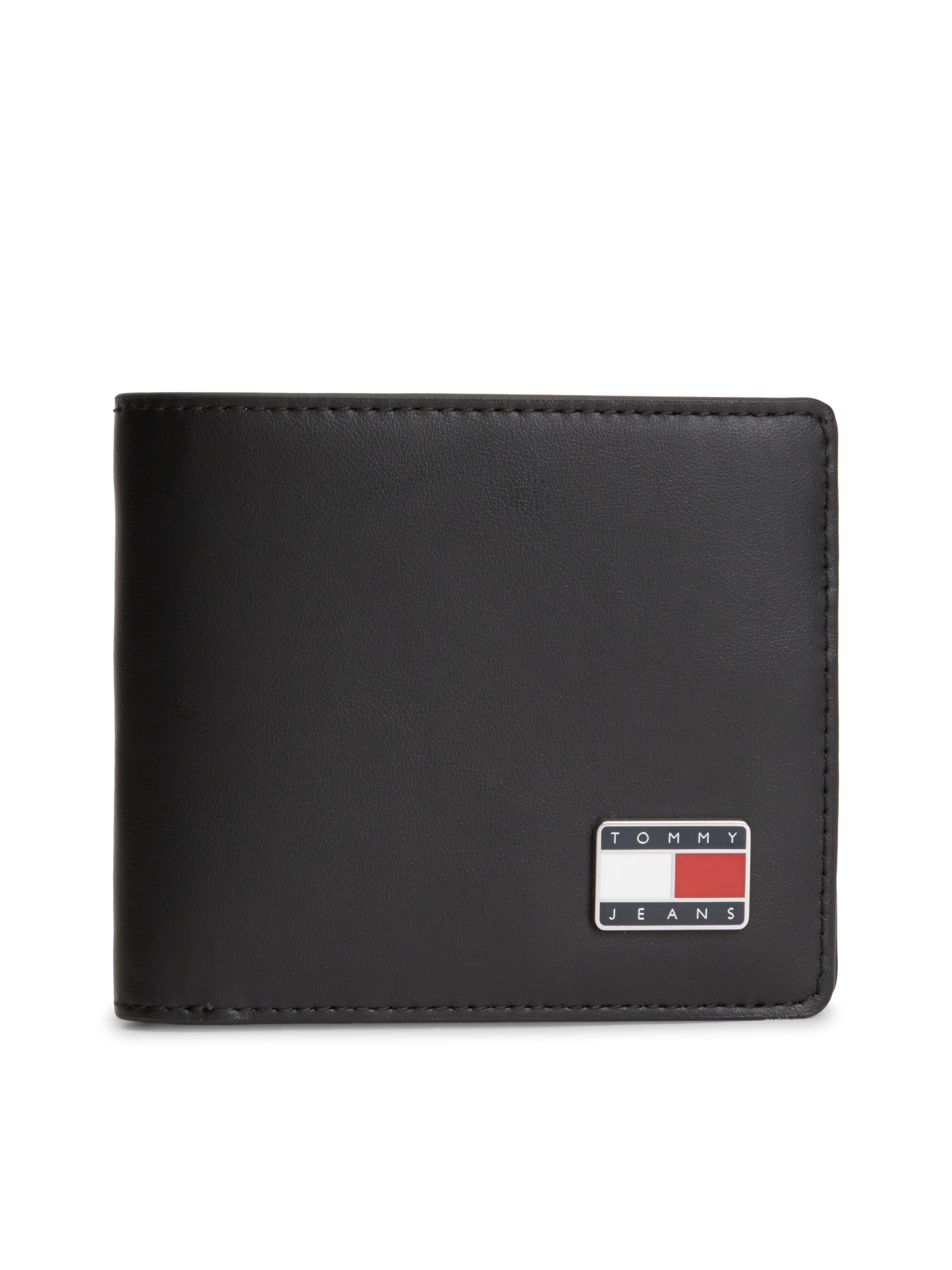 Tommy Jeans - Carteiras 'HERITAGE' em preto: frente