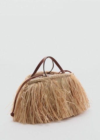 MANGO Handbag 'Broom' in Beige