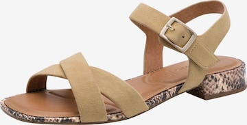 Sandales Tamaris en marron : devant