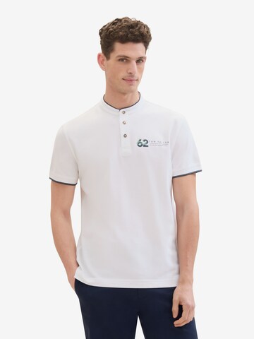 T-Shirt TOM TAILOR en blanc : devant