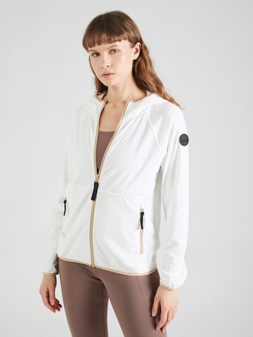 ICEPEAK Athletic fleece jacket 'AGRAN' in White: front